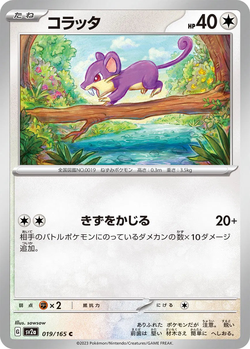 Rattata (JP) - Normal - 019/165