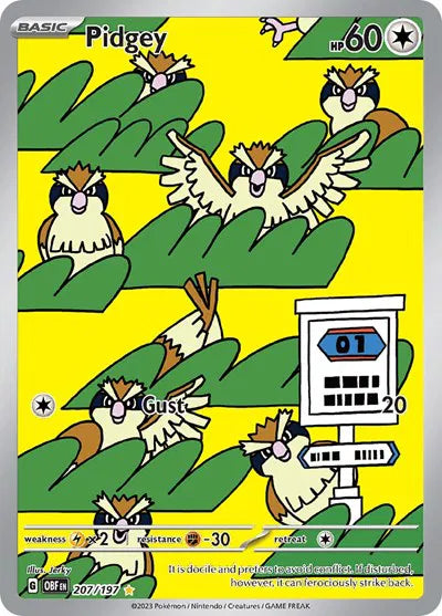 Pidgey - Illustration Rare - 207/197