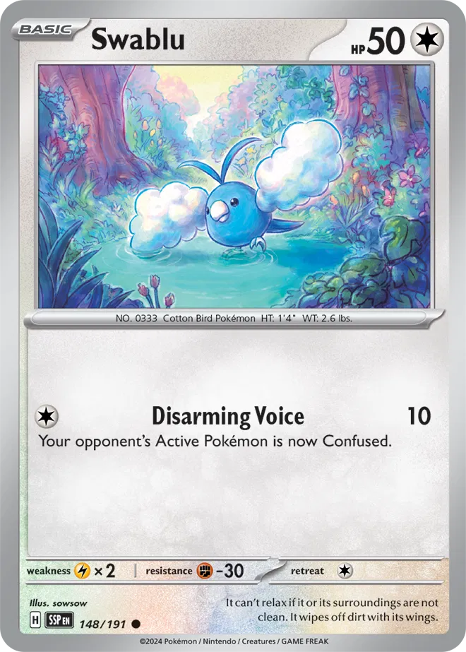 Swablu - Reverse Holofoil - 148/191