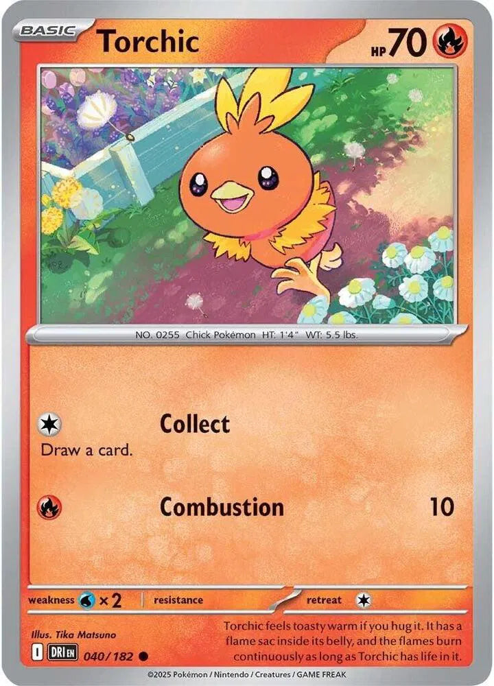 Torchic - Reverse Holofoil - 040/182
