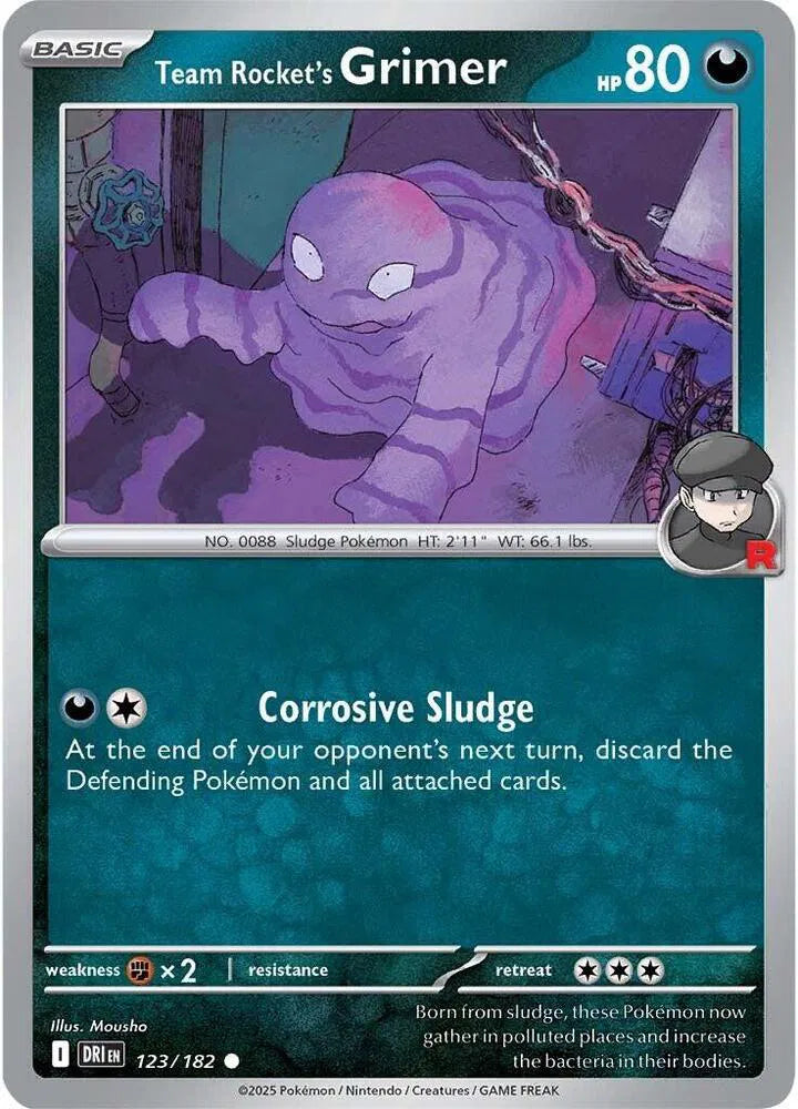 Team Rocket's Grimer - Reverse Holofoil - 123/182