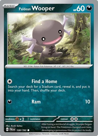Paldean Wooper - Reverse Holofoil - 128/193