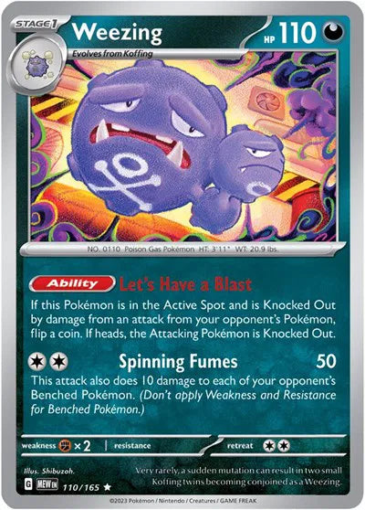 Weezing - Rare - 110/165