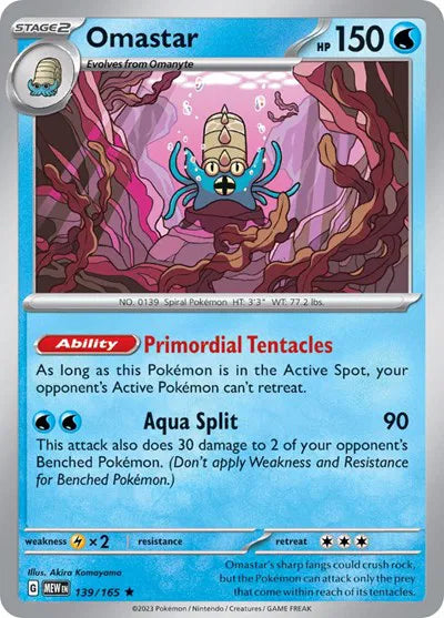 Omastar - Reverse Holofoil - 139/165