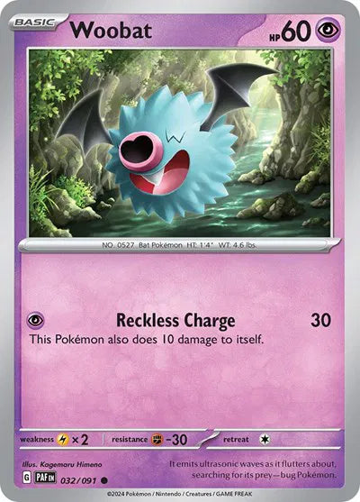 Woobat - Reverse Holofoil - 032/091