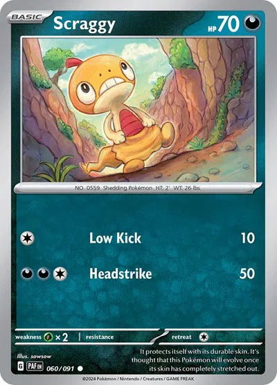 Scraggy - Reverse Holofoil - 060/091