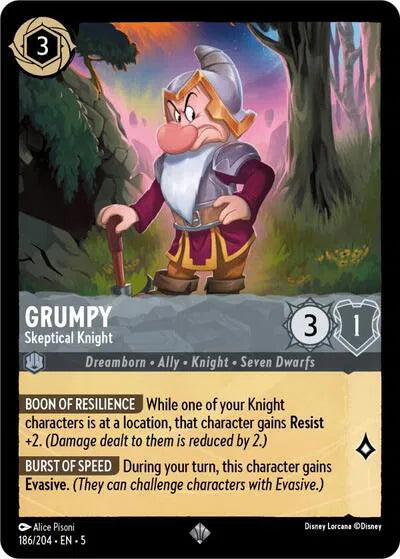 Grumpy - Skeptical Knight - Cold Foil - 186/204