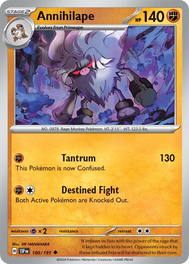 Annihilape - Reverse Holofoil - 100/191