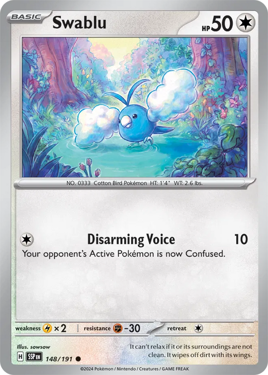 Swablu - Reverse Holofoil - 148/191