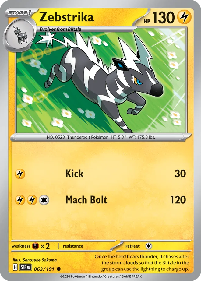 Zebstrika - Reverse Holofoil - 063/191