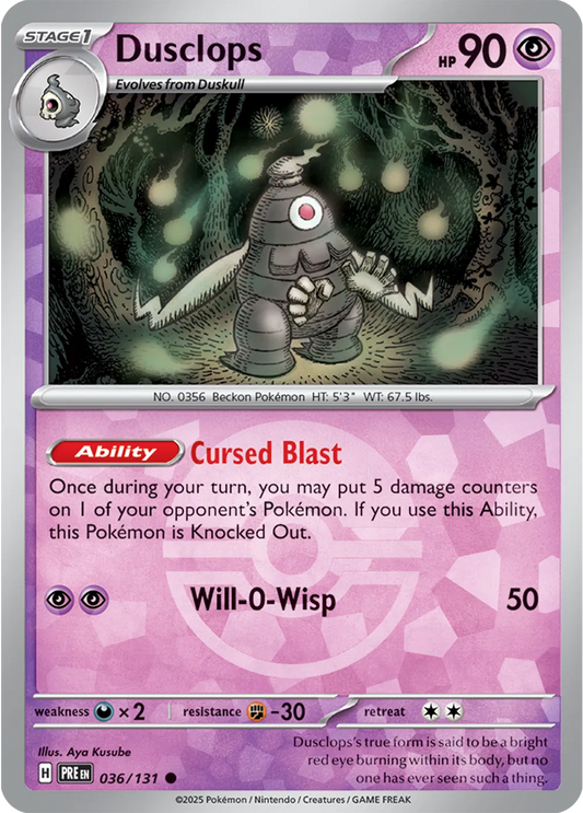 Dusclops (Poke Ball Pattern) - Common - 036/131