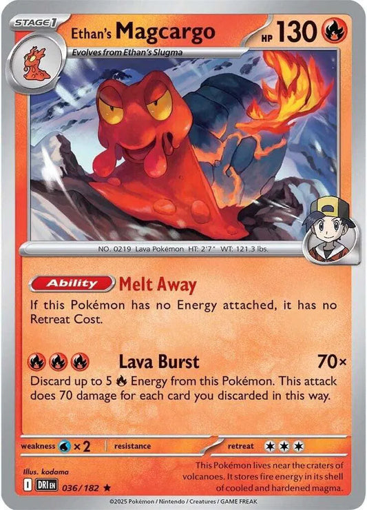 Ethan's Magcargo - Rare - 036/182