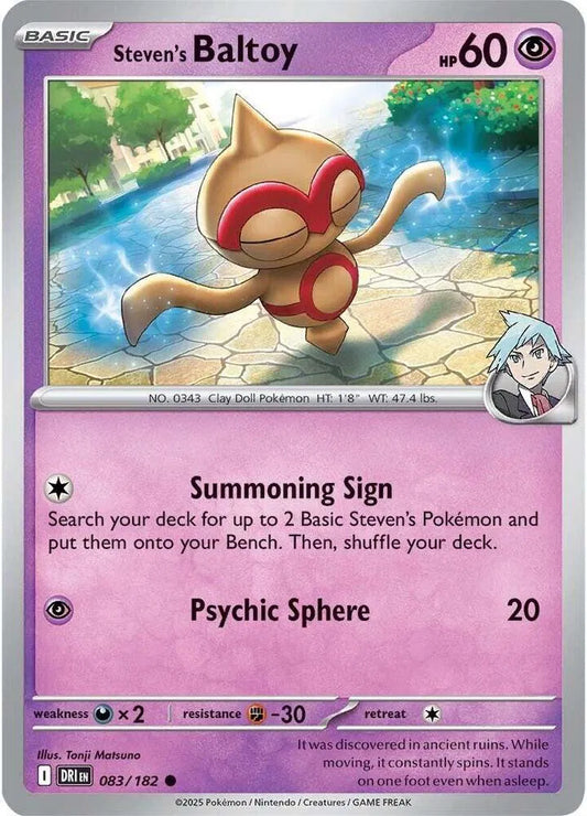 Steven's Baltoy - Reverse Holofoil - 083/182