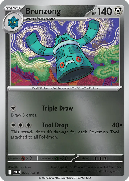 Bronzong - Reverse Holofoil - 072/094