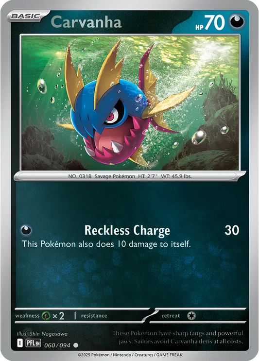 Carvanha - Reverse Holofoil - 060/094