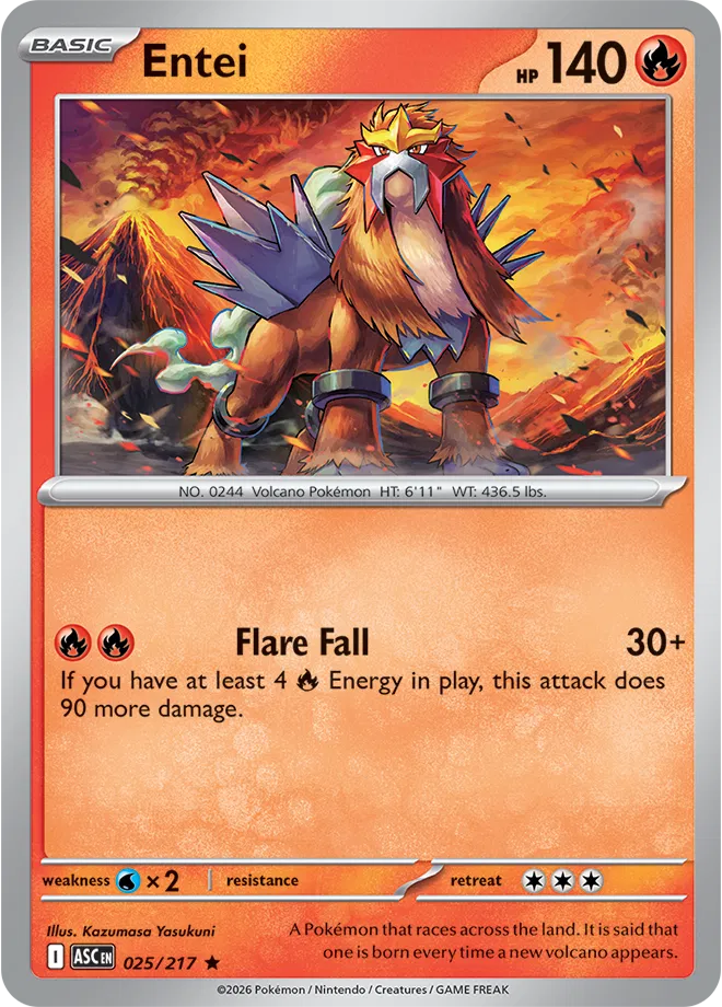 Entei - Rare - 025/217