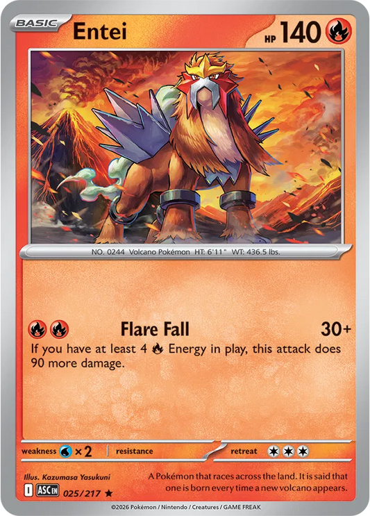 Entei - Rare - 025/217