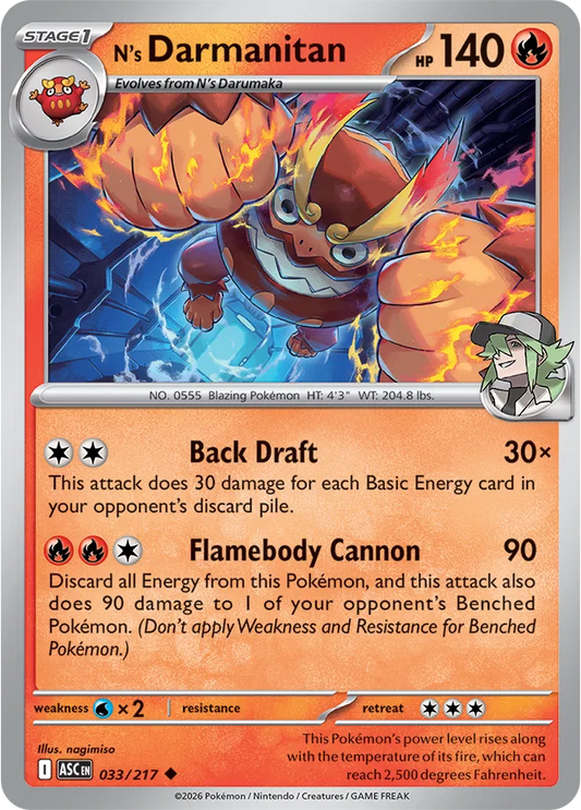 N's Darmanitan - Normal - 033/217