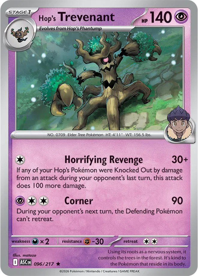 Hop's Trevenant - Rare - 096/217