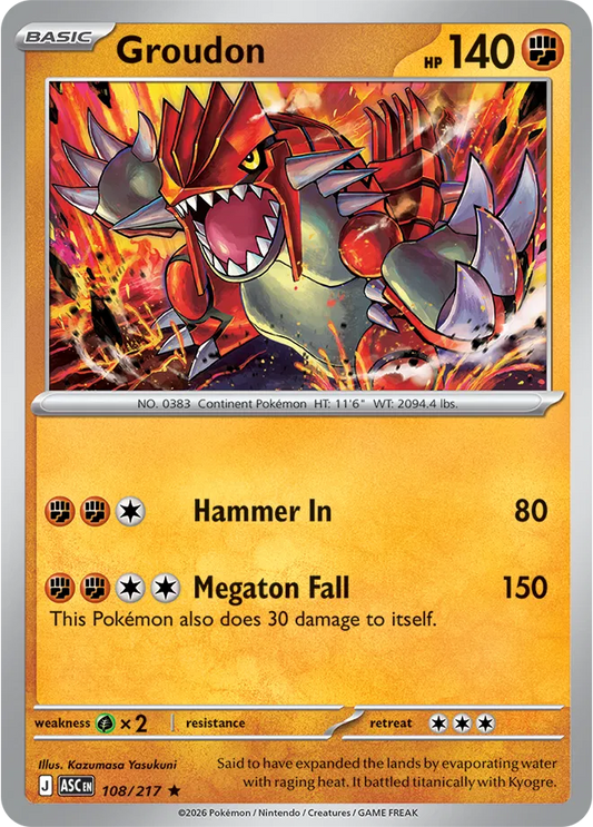 Groudon - Rare - 108/217