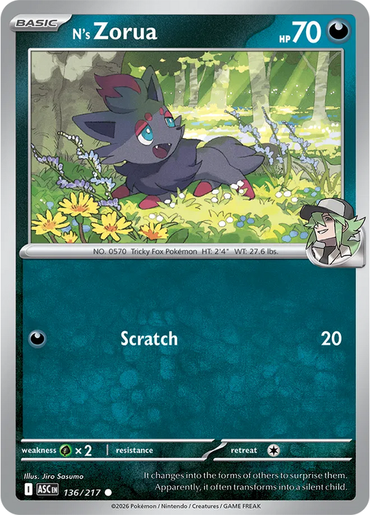 N's Zorua - Normal - 136/217