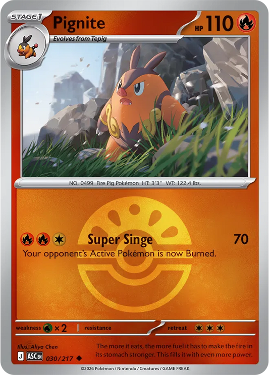 Pignite (Friend Ball) - Reverse Holofoil - 030/217