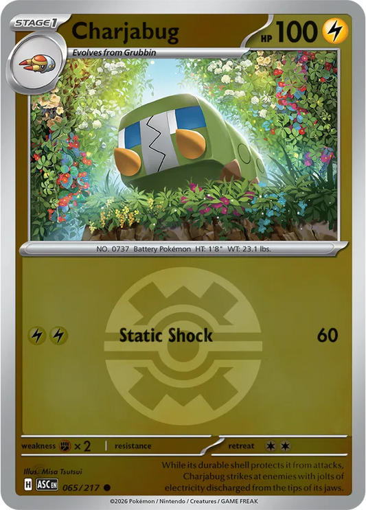 Charjabug (Quick Ball) - Reverse Holofoil - 065/217