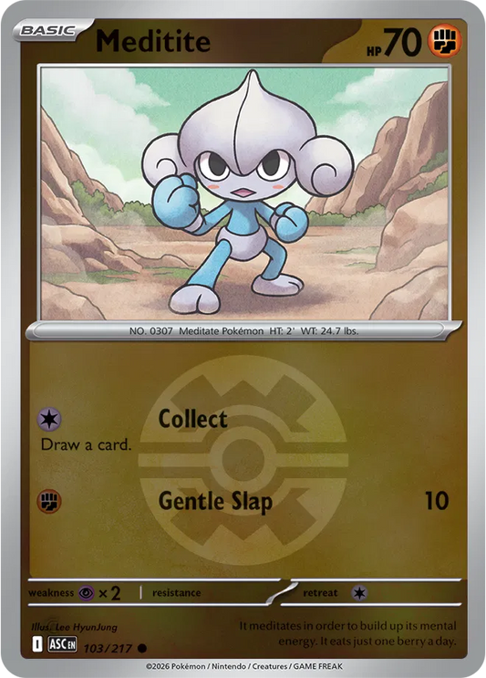 Meditite (Quick Ball) - Reverse Holofoil - 103/217