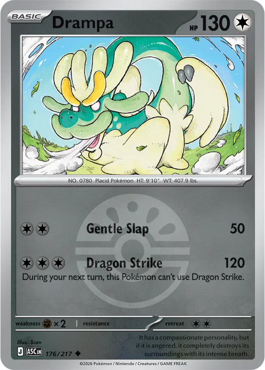 Drampa (Friend Ball) - Reverse Holofoil - 176/217