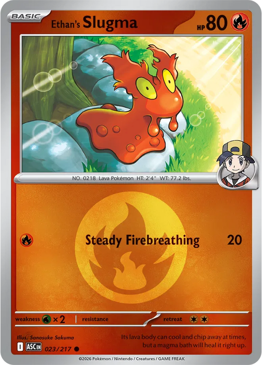 Ethan's Slugma (Energy Symbol Pattern) - Reverse Holofoil - 023/217