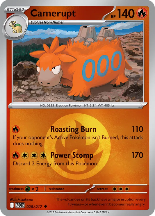 Camerupt (Energy Symbol Pattern) - Reverse Holofoil - 028/217