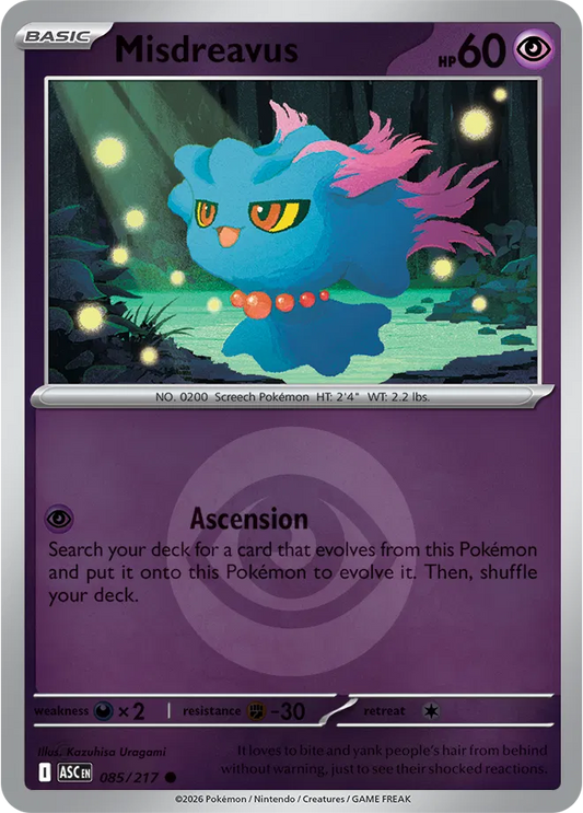 Misdreavus (Energy Symbol Pattern) - Reverse Holofoil - 085/217