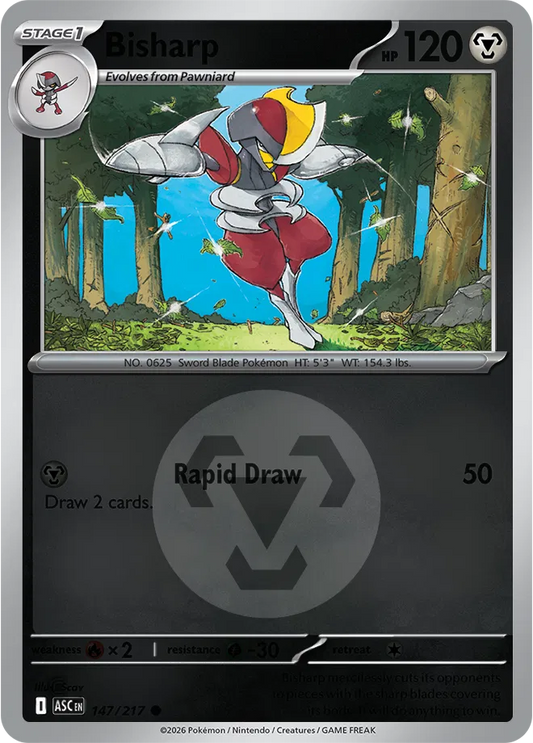 Bisharp (Energy Symbol Pattern) - Reverse Holofoil - 147/217