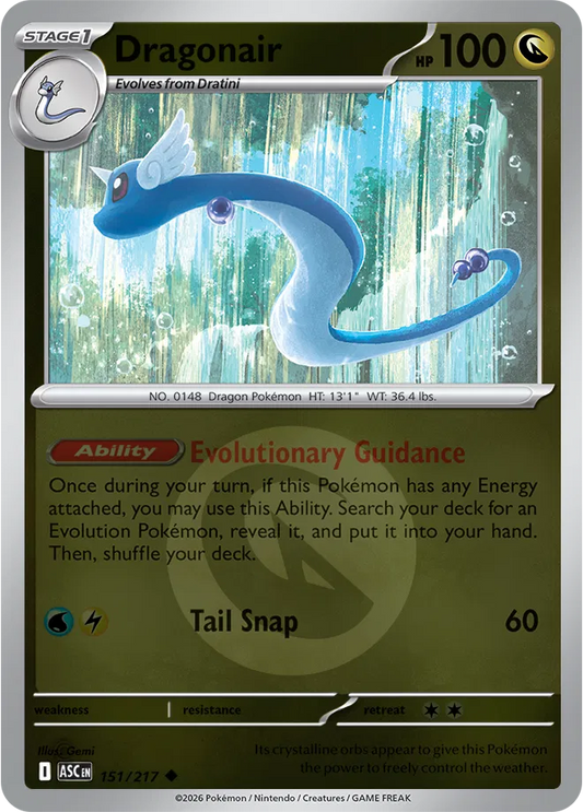 Dragonair (Energy Symbol Pattern) - Reverse Holofoil - 151/217