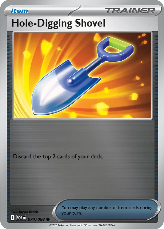 Hole-Digging Shovel - Reverse Holofoil