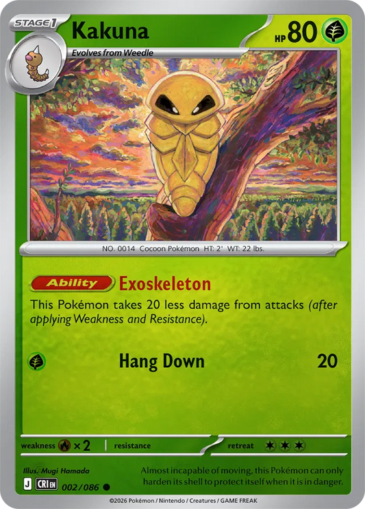 Kakuna - Reverse Holofoil - 002/086