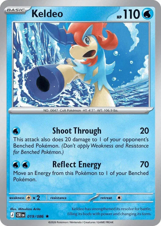 Keldeo - Rare - 019/086