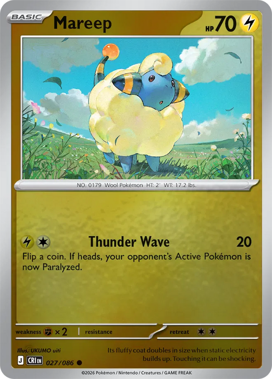 Mareep - Reverse Holofoil - 027/086
