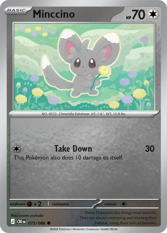 Minccino - Reverse Holofoil - 072/086