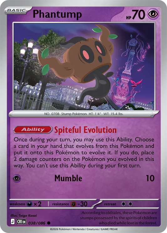 Phantump - Reverse Holofoil - 038/086