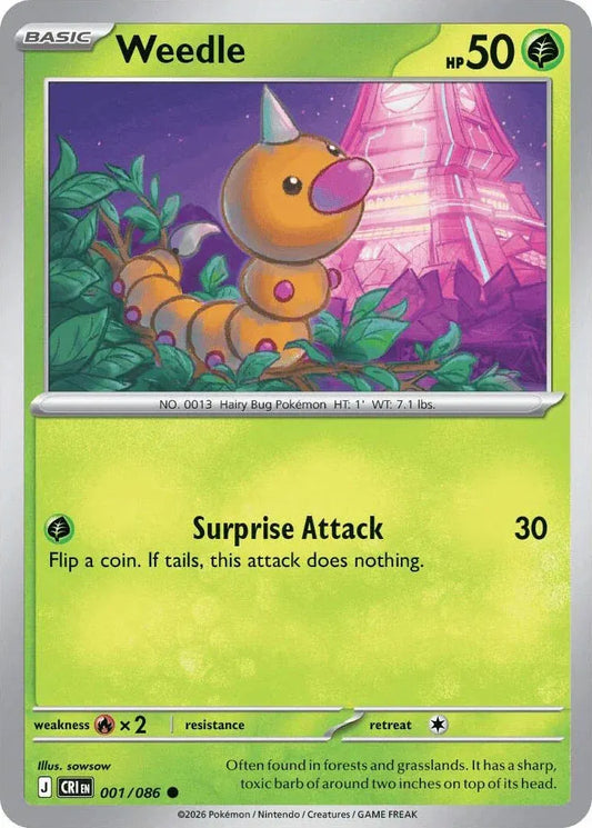 Weedle - Normal - 001/086