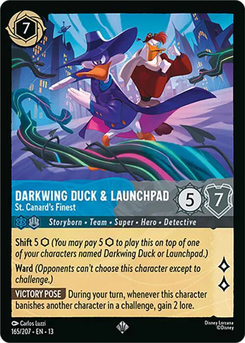 Darkwing Duck & Launchpad - St. Canard's Finest - Cold Foil - 165/207