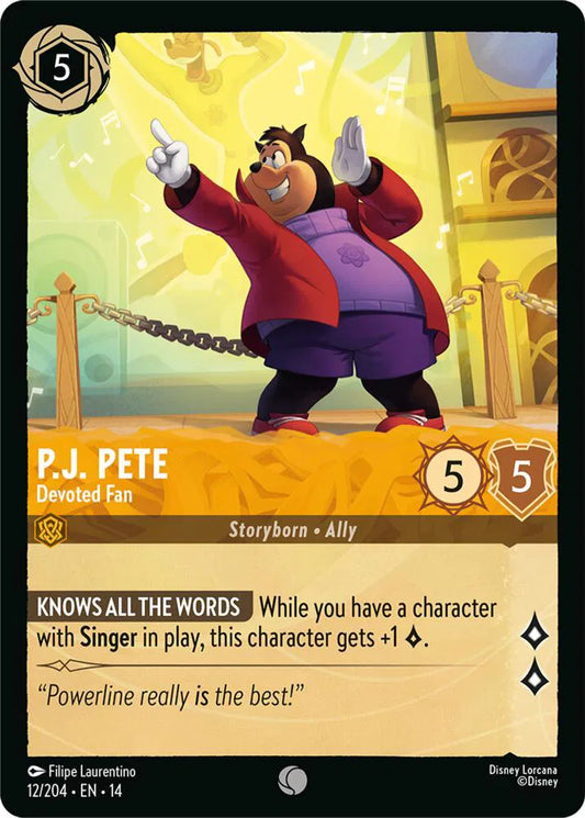 P.J. Pete - Devoted Fan - Cold Foil - 12/204